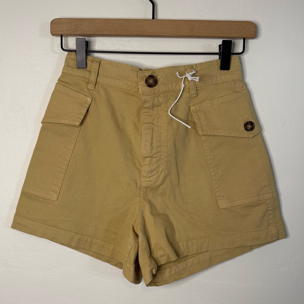 Frame Denim Women's Khaki Cargo Shorts